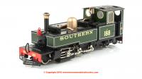 9960 Heljan Lynton & Barnstaple Steam Locomotive number E188 named "Lew" in Southern Green livery